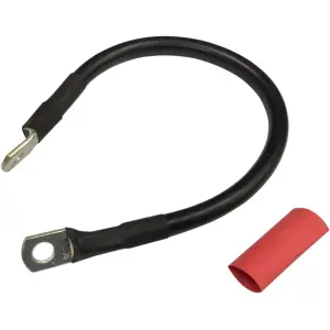Câble de batterie avec gaine thermorétractable optionnelle - Noir - 21130654