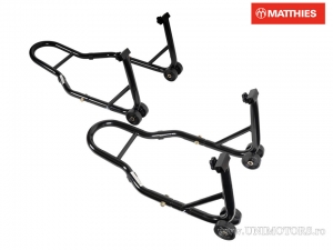 Caballete Universal Desmontable Delantero-Trasero Negro - JM