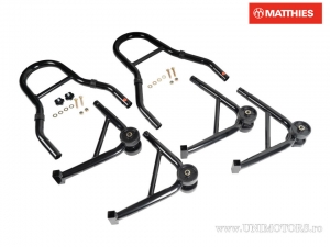 Caballete Universal Desmontable Delantero-Trasero Negro - JM