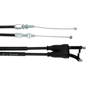 Cable de acelerador de vinilo negro - Negro - +76 mm (3