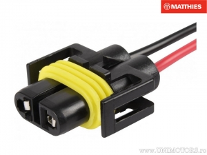 Cablu adaptor 12V H8/H11/H27 L:175mm - JM