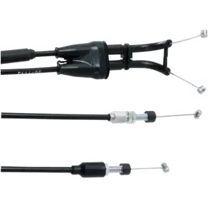 Cablu de accelerație cu camasa din vinil neagra - YAMAHA TT 350 / TT-R 250 / TW 200 Trailway / XT 250 / XT 350 - Moose