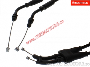 Cabluri acceleratie (set) - KTM Adventure 640 LC4 ('01-'07) / Duke 640 E II ('00-'07) / LC4-E 640 SM / LC4-E 640 ('00-'06) - JM