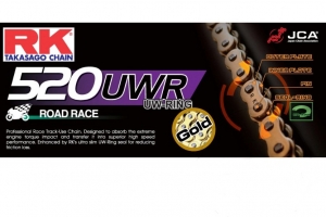 Cadena RK UW-ring dorada GB 520UWR / 122 - RK