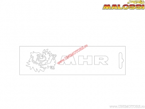 Calcomanía (adhesivo) "MHR" 13cm - blanco - Malossi