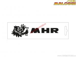 Calcomanía (calca) "MHR" 13cm - negro - Malossi