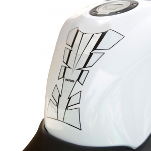 Calcomanía de tanque moto Sheer Arrow (Plata) - Oxford