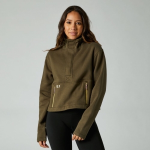 CALIBRATED DWR ZIP FLEECE [OLV GRN]: Size - M