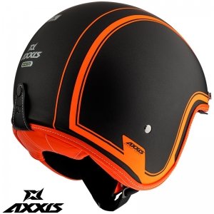 Capacete Axxis modelo Hornet SV Royal A4 laranja fluor mate (óculos de sol integrados)