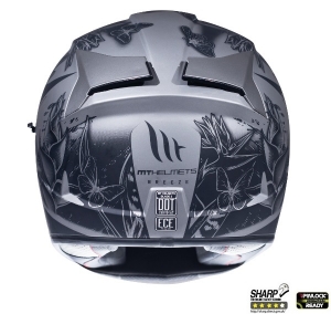 Capacete de motocicleta MT Blade 2 SV Breeze E2 cinza fosco (óculos de sol integrados)