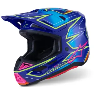 Capacete fundido S-M7 - Azul, Rosa, Amarelo - Adulto - L - 01109126