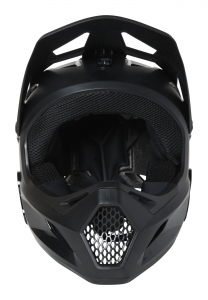 Capacete infantil MTB FOX - YTH RAMPAGE HELMET, CE [BLK/BLK]: Tamanho - YS