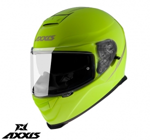 Capacete integral Axxis modelo Eagle SV A3 amarelo fluor brilhante (óculos de sol integrados)