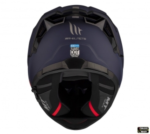 Capacete integral MT Thunder 4 SV A7 azul mate (óculos de sol integrados) - Azul mate, S (55/56cm)