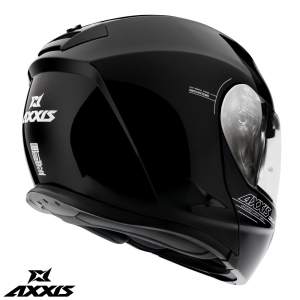 Capacete modular Axxis modelo Gecko SV A1 preto brilhante (óculos de sol integrados)