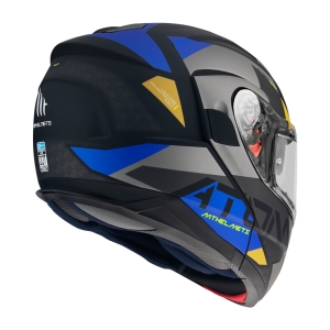 Capacete modular MT Atom SV W17 A2 cinza mate Pinlock pronto - Cinza mate, XS (53/54cm)