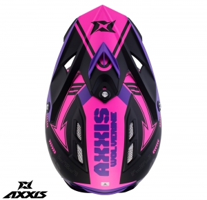 Capacete off-road Axxis modelo MX-Kids Wolverine B8 tamanho mat - para crianças - Rosa mat, S crianças (49/50cm)