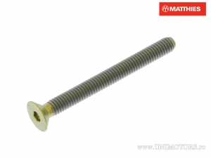 Capuchon de vis à tête fraisée hexagonale Pro Bolt M4 x 0.70 x 40 mm titane doré - JM