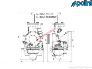 Carburateur CP 2T (diameter 19mm) - 2011902 - Polini