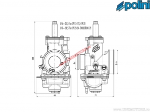 Carburator CP Evolution 2T (diametru 17,5mm) - Polini