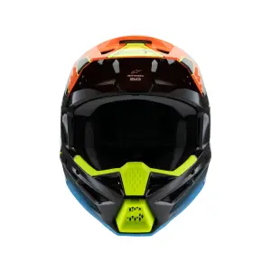 Cască Youth S-M3 Fray - Preto, Azul, Laranja, Amarelo - Juvenil - S - 01111653