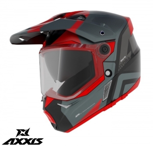 Casca adventure/touring/off road Axxis model Wolf DS Hydra B5 rosu mat - Rosu mat, L (59/60cm)