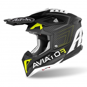 Casca Airoh Aviator 3 Primal galben mat 2021: Mărime - L