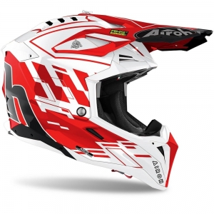 Casca Airoh Aviator 3 Rampage rosu lucios: Mărime - XL