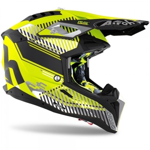 Casca Airoh Aviator 3 Wave galben mat 2021: Mărime - M