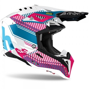 Casca Airoh Aviator 3 Wave roz crom lucios 2021: Mărime - XL