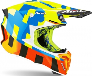 Casca Airoh Twist 2.0 Frame galben lucios: Mărime - XXL