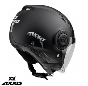 Casca Axxis model Metro A1 negru lucios (open face) - Negru lucios, XS (53/54cm)