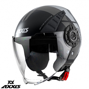 Casca Axxis model Metro Cool B2 gri mat (open face) - Gri mat,S (55/56cm)