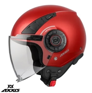 Casca Axxis model Metro S A5 rosu mat (open face) - omologare noua ECE 22.06 - Rosu mat , M (57/58cm)