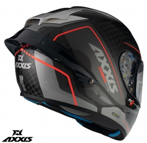 Casca integrala Axxis model Cobra Rage A2 gri lucios carbon - 100% carbon - Gri lucios, M (57/58cm)