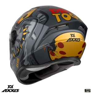 Casca integrala Axxis model Draken S Dinotoon B5 rosu mat - tip viziera: MT-V-18C - Rosu mat , L (59/60cm)