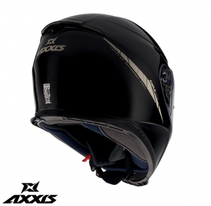 Casca integrala Axxis model Eagle SV A1 negru lucios (ochelari soare integrati) - Negru lucios, L (59/60cm)