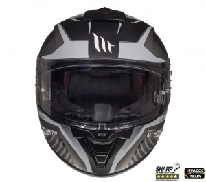 Casca integrala motociclete MT Blade 2 SV Blaster B6 gri mat (ochelari soare integrati) - Gri mat, XS (53/54cm)