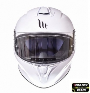 Casca integrala motociclete MT Targo solid A0 alb lucios - Alb lucios, L (59/60cm)