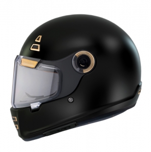 Casca integrala MT Jarama A1 negru mat - model Retro - Cafe Racer - Negru mat, S (55/56cm)