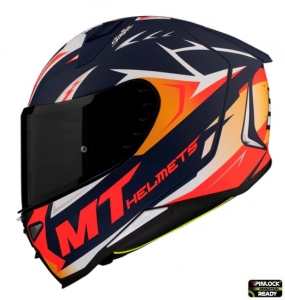 Casca integrala MT Revenge 2 Acosta A37 albastru mat - Albastru mat, M (57/58cm)