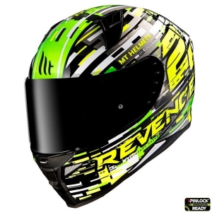 Casca integrala MT Revenge 2 Baye A6 verde fluor lucios - Verde fluor lucios, XL (61/62cm)