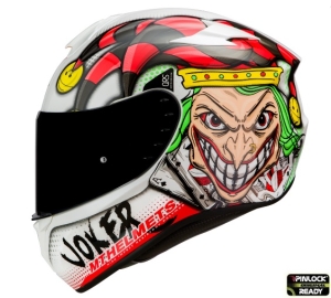 Casca integrala MT Targo Joker A0 alb lucios - Alb lucios, XS (53/54cm)