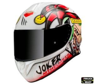 Casca integrala MT Targo Joker A0 alb lucios - Alb lucios, XS (53/54cm)