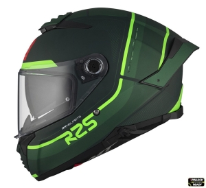 Casca integrala MT Thunder 4 SV R25 C6 verde mat (ochelari soare integrati) - Verde mat , S (55/56cm)