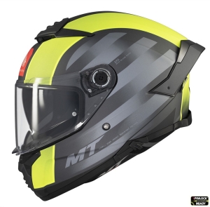 Casca integrala MT Thunder 4 SV Treads D3 galben fluor mat (ochelari soare integrati) - Galben fluor mat , XS (53/54cm)