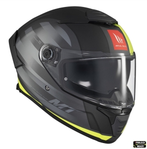 Casca integrala MT Thunder 4 SV Treads D3 galben fluor mat (ochelari soare integrati) - Galben fluor mat , XS (53/54cm)