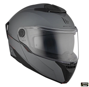 Casca modulabila MT Atom 2 SV A2 titanium mat (ochelari soare integrati) Pinlock Ready - tip viziera: MT-V-35 - Titanium mat , L