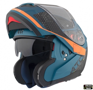 Casca modulabila MT Atom SV Adventure B7 albastru mat Pinlock ready - Albastru mat,XS (53/54cm)