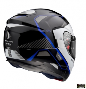 Casca modulabila MT Atom SV Open B7 albastru lucios Pinlock ready